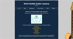 Desktop Screenshot of northseattleguitarlessons.com
