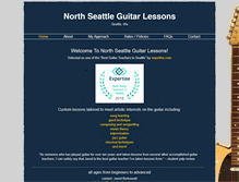 Tablet Screenshot of northseattleguitarlessons.com